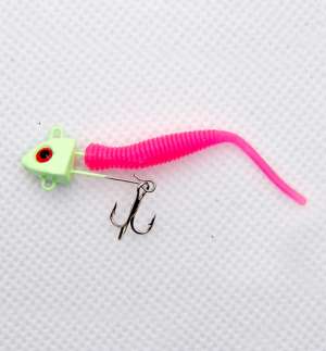 풀치 루어용 지그헤드+웜+트레블훅 세트 (LJ-1)