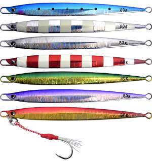 [쇼어지깅] 80g 100g 슬림 롱지그(훅 포함) JM-9