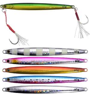 [쇼어지깅] 40g 60g 슬림 롱지그(훅 포함) JM-8